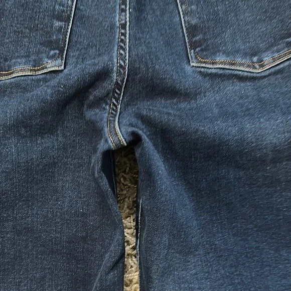 Good American Power Stretch Pull On High Waist Classic Dark Denim Jeans Size 4 - Picture 7 of 11